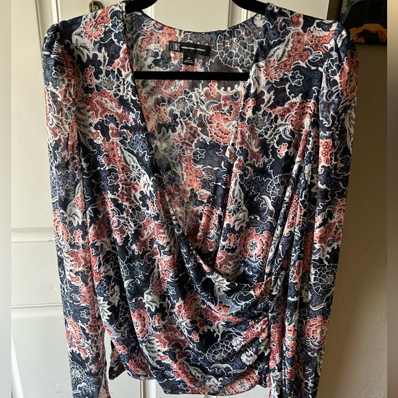 INC International Concepts Womens
Multicolor Floral Long Sleeve Blouse Top - Picture 6 of 10